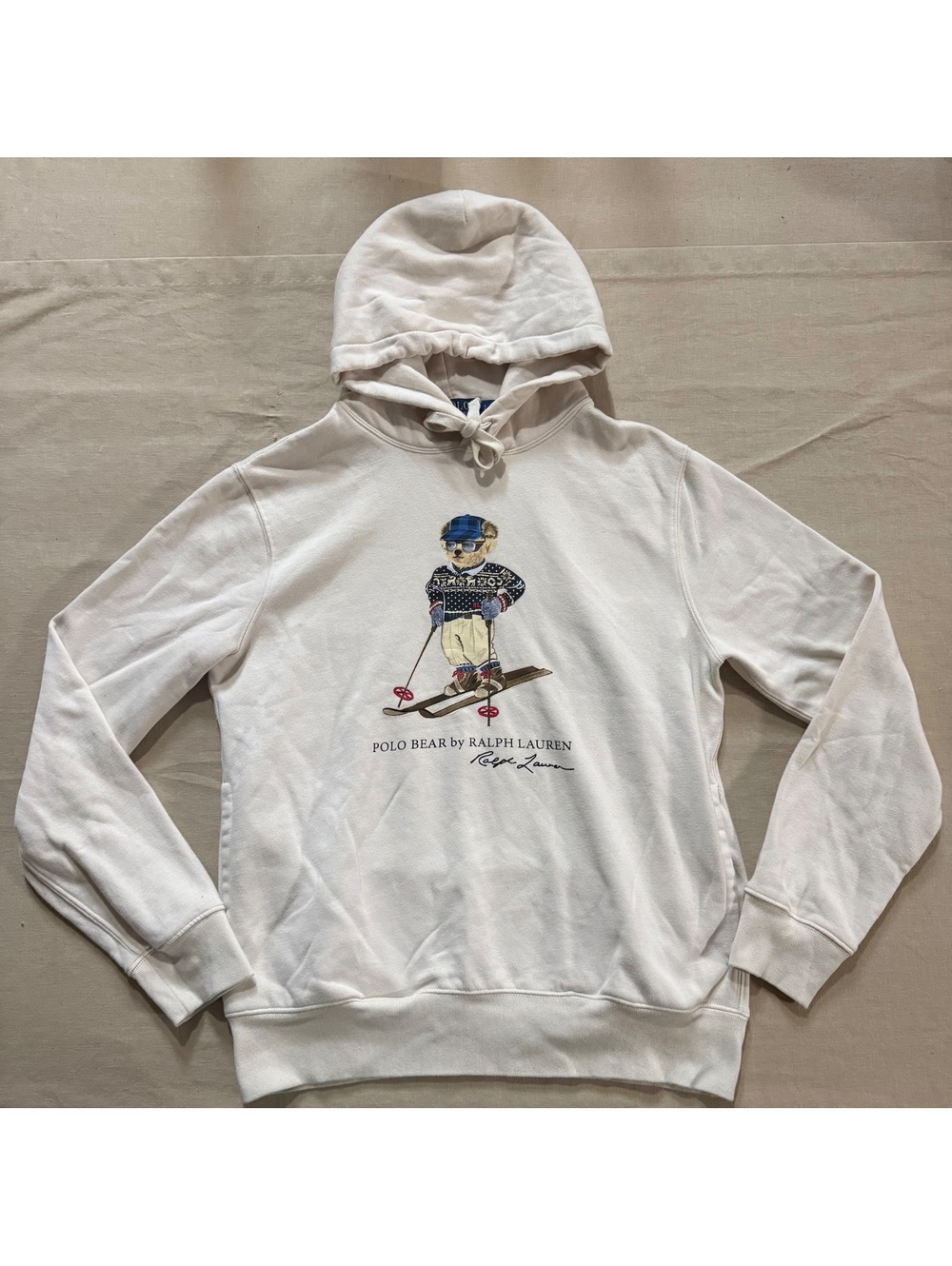 Polo Ralph Lauren white Polo Bear hoodie
